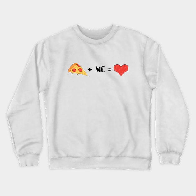 Pizza Addict | Pizza Is My Valentine Crewneck Sweatshirt by Lizzamour